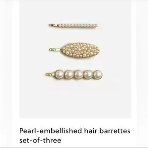 J.crew pearl embellished hair barrettes set of three AE560_EB5031?hei=1700&crop=0,0  main image 4